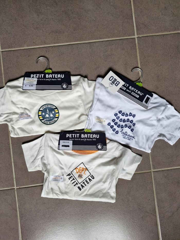 Lot tee-shirts petit bateau