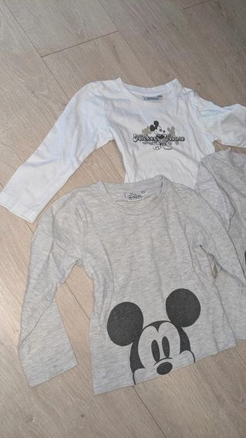 Maillots manches longues coton Mickey Mouse