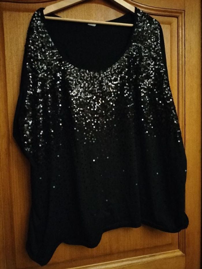 Tee shirt paillette de sequins