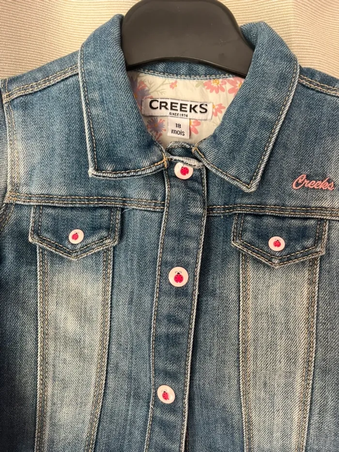 Veste jeans creeks 18 mois - photo numéro 2