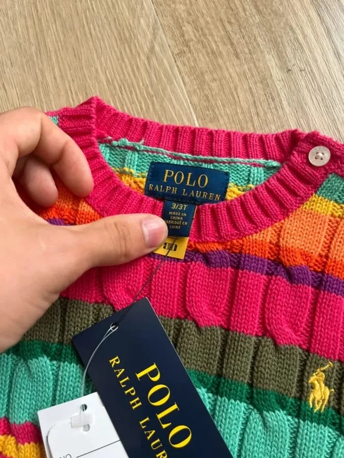Ralph Lauren Pull Multicolore 3ans - photo numéro 2