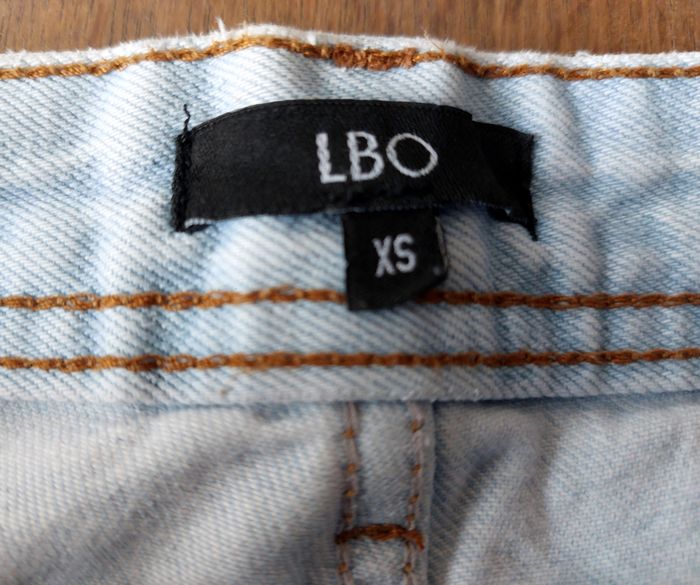 Jean droit à trous bleu clair - photo numéro 4