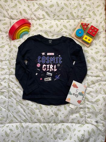 teeshirt manches longues 5 ans kiabi bleu marine