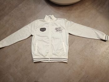 Veste blanche à carreaux gris 16 ans Scott & Fox