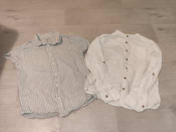 Lot chemises été garçon coton lin taille 9 ans