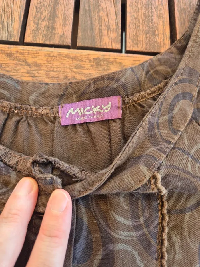 Tunique Micky en soie et coton T.42 - photo numéro 5