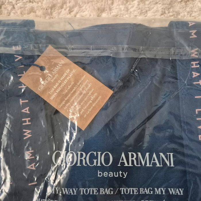 Tote bag neuf avec étiquette bleu marine - Giorgio Armani - photo numéro 7