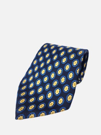 Cravate Daniel Hechter, couleur bleu à motif