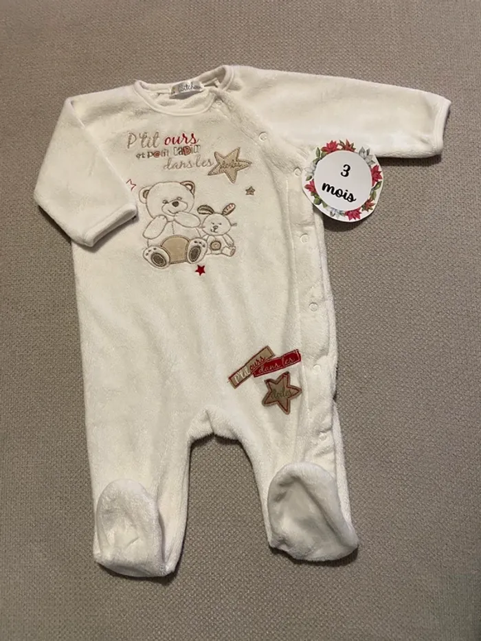 Pyjama chaud 3 mois Kitchoun très bon état