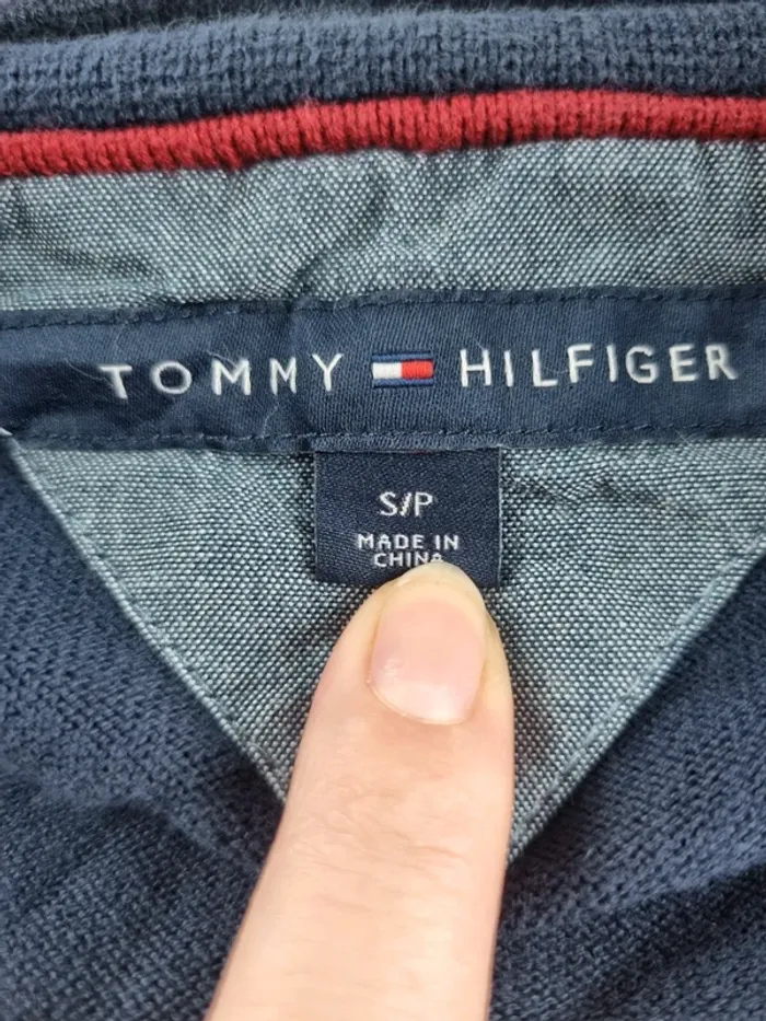 Gilet a boutons bleue Tommy Hilfiger Homme Taille S - photo numéro 2