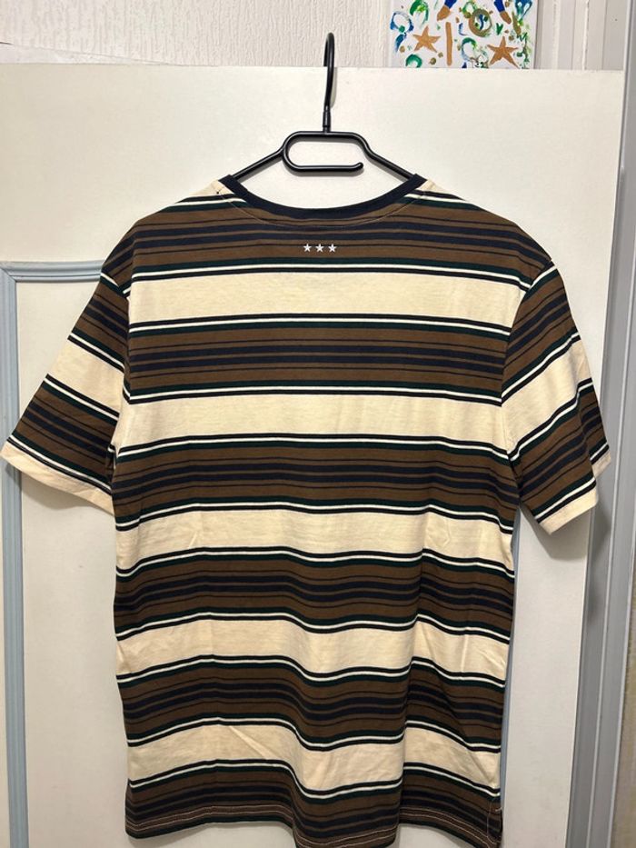 T-shirt beige à rayures Teddy Smith High Life 16ans (S) - photo numéro 3