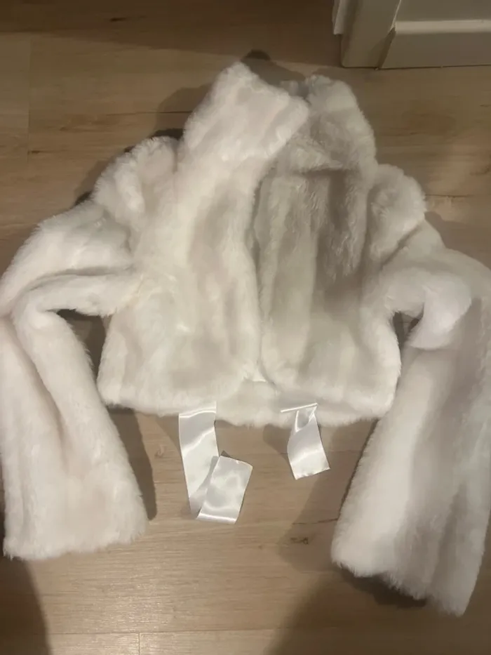 Gilet fourrure blanc