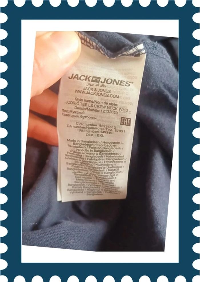 T shirt manches longues Jack&Jones taille M - photo numéro 5