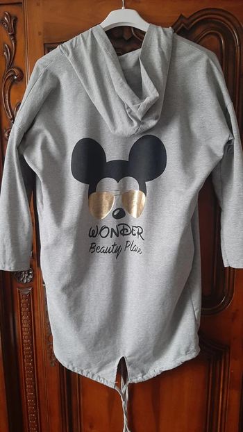 veste longue à capuche Mickey Disney