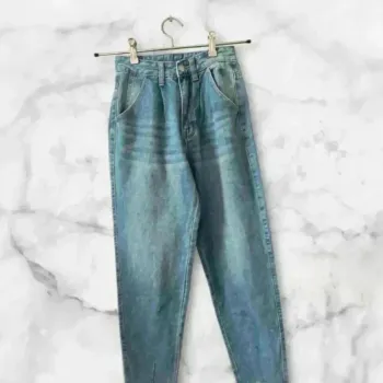Jean taille haute Shein XS (34) bleu clair
