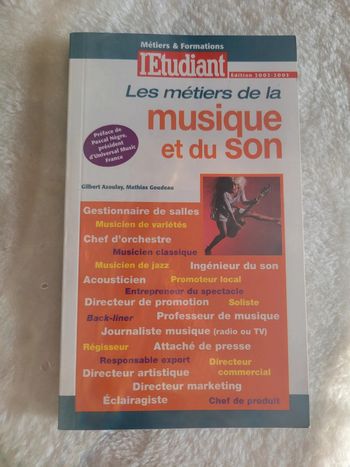 Les metiers de la musique et du son.