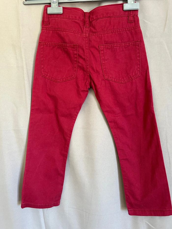Pantalon slim bordeaux 4 ans - photo numéro 4