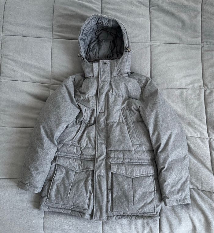 Doudoune grise C&A premium M homme neuve manteau à capuche