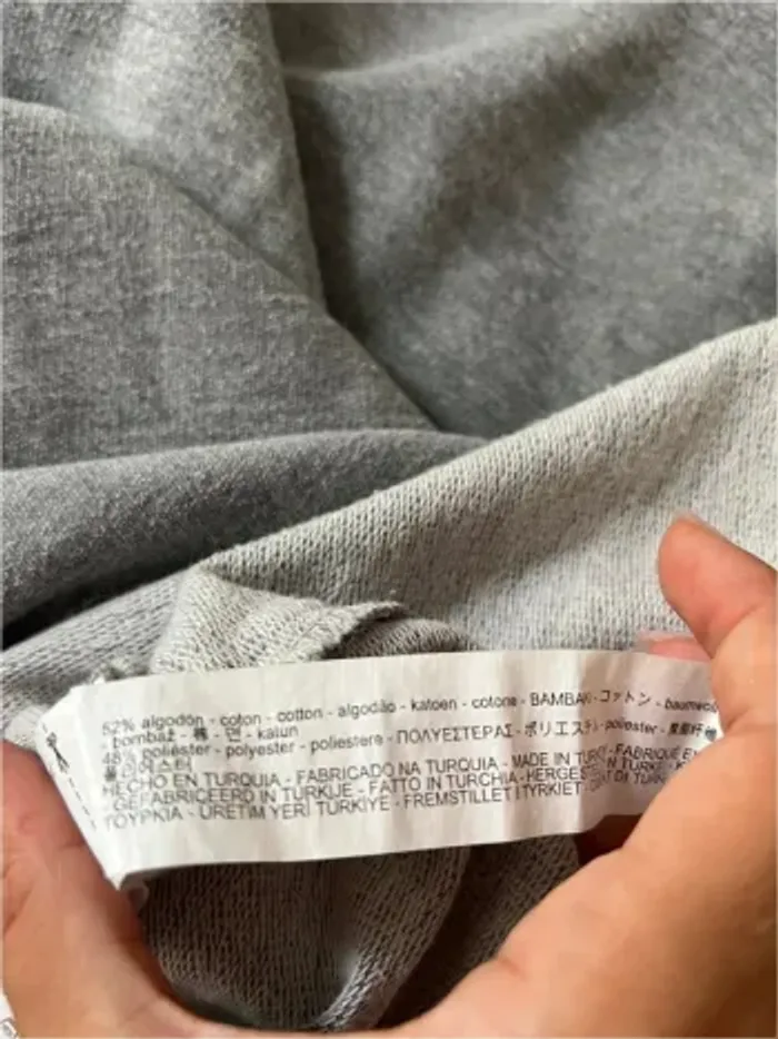 Sweat gris à manches cloches Zara - photo numéro 7