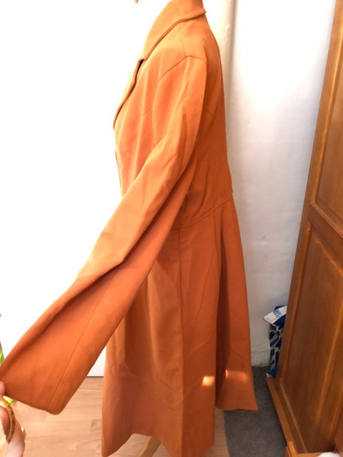 Beau manteau/duffle-coat camel caramel T. 44 TBE - photo numéro 3