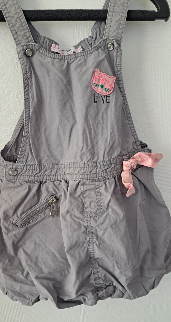 Robe grise à bretelles effet boule 2 ans - photo numéro 6