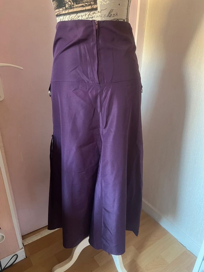 Jupe longue femme violette taille 38 - photo numéro 2