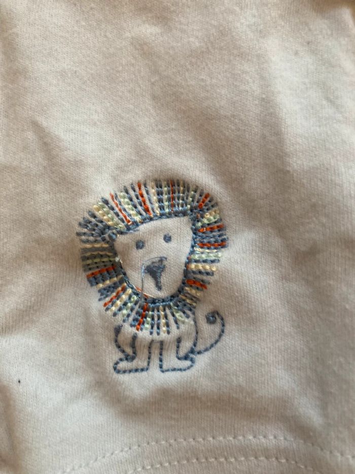 Lot bébé 3 mois thème lions - gilet + pyjama assorti - photo numéro 10