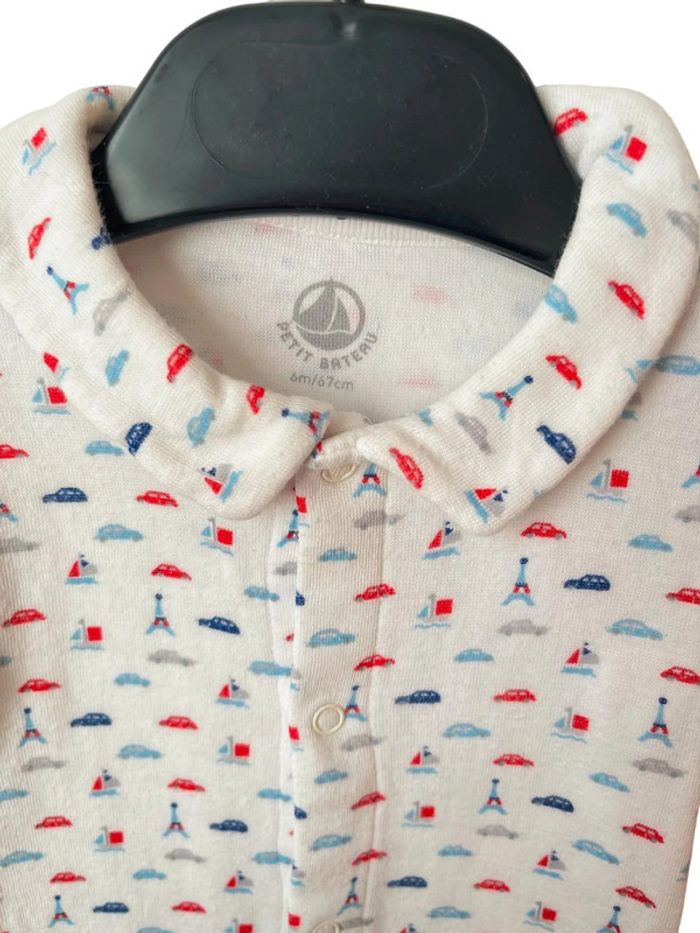 Body manches longues avec col - Petit Bateau 6 mois (67cm) - photo numéro 3