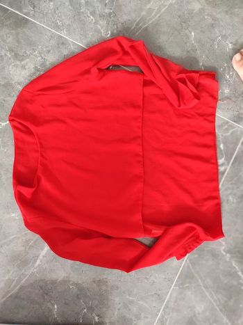T-shirt top voile rouge