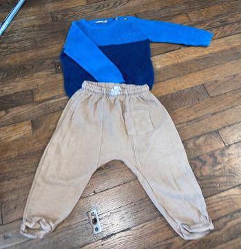 Pull Bout’chou et jogging zara 18 mois