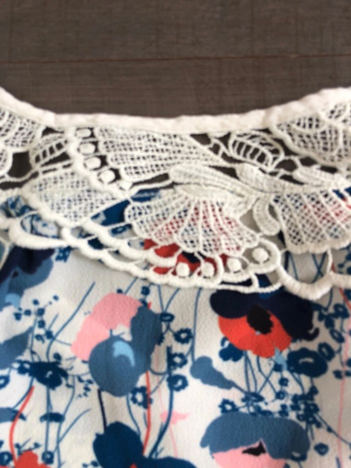 T shirt blouse Morgan taille 36 imprimé japonisant - photo numéro 3