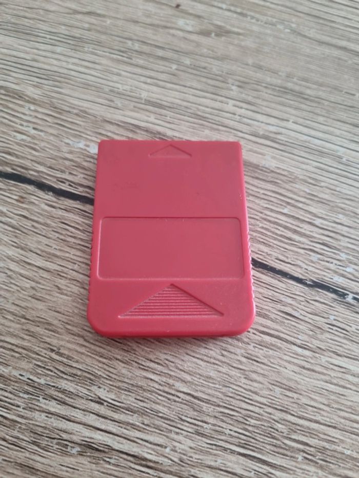carte mémoire pour ps1 sony mémory card 15 blocks rouge - photo numéro 2
