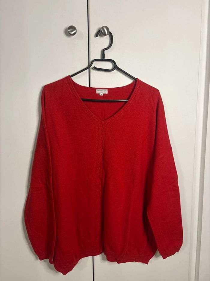 🌺pull rouge Un Jour Ailleurs🌺