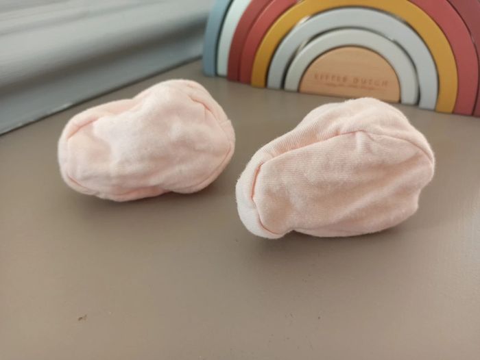 Petits chaussons de naissance rose Verbaudet - photo numéro 3