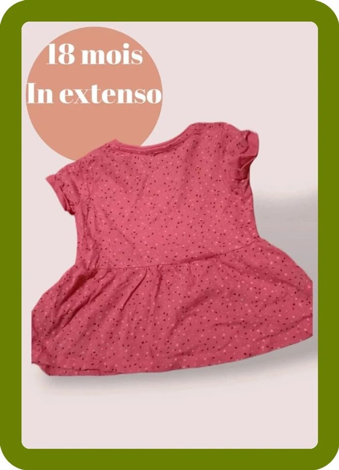 Tunique taille 18 mois (86cm) marque in extenso en très bon état - photo numéro 2