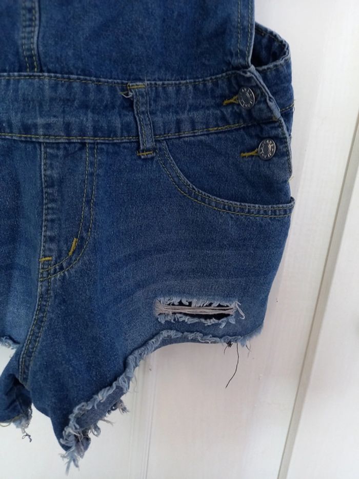Salopette short jeans taille 40 - photo numéro 4