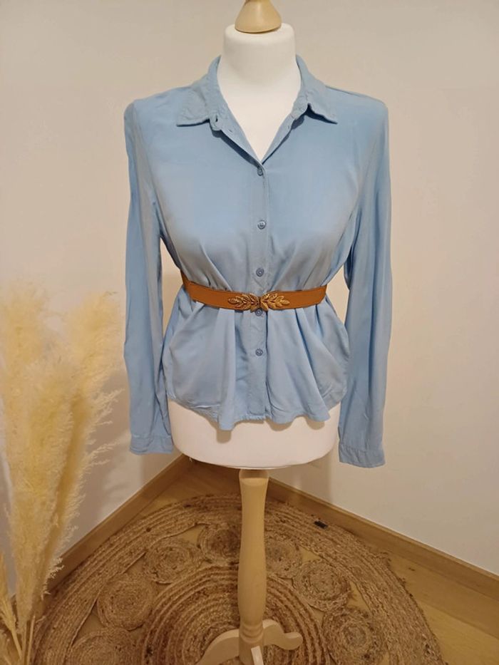 Chemise bleue claire boutonnée Jacqueline De Yong taille S 36