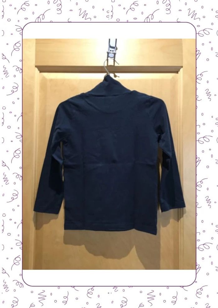 T-shirt col roulé marine tape à l’œil - photo numéro 2