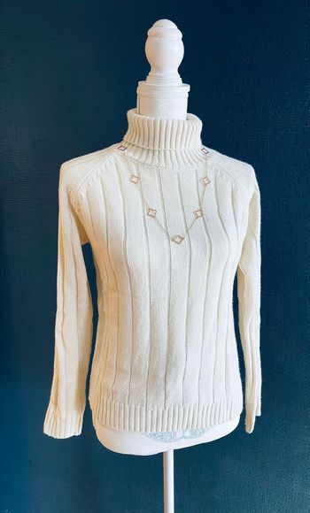 Pull col roulé torsadé 34 neuf