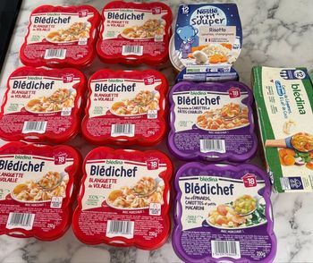 Repas bebe assiette bledichef