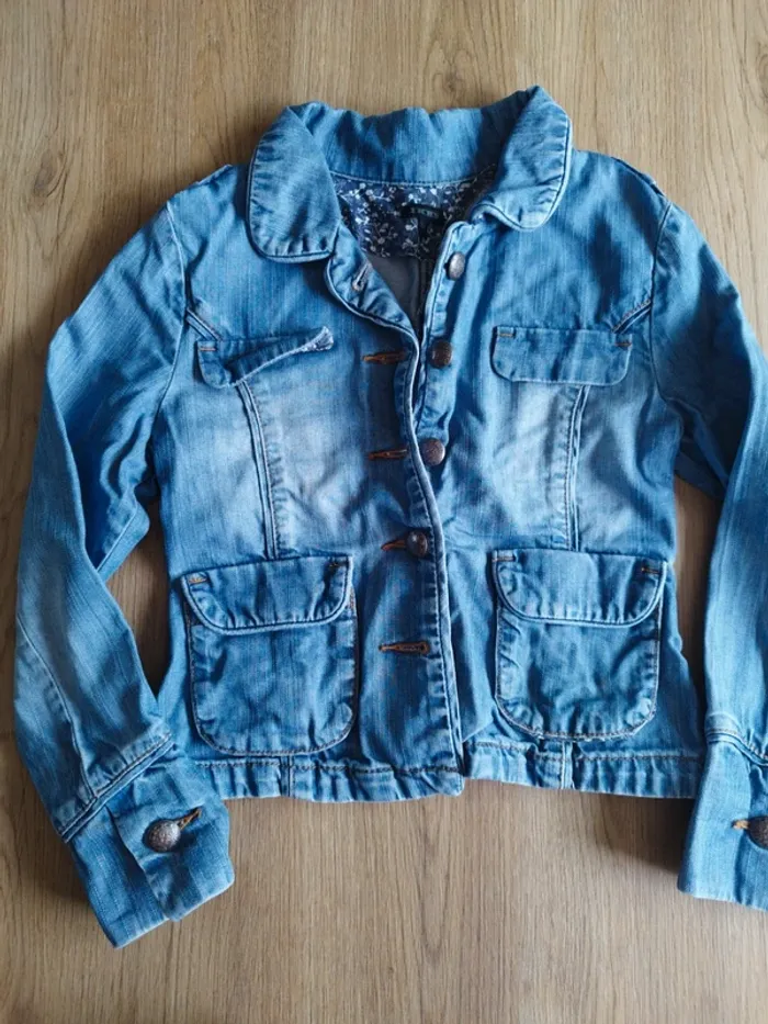 Veste jean cintrée
