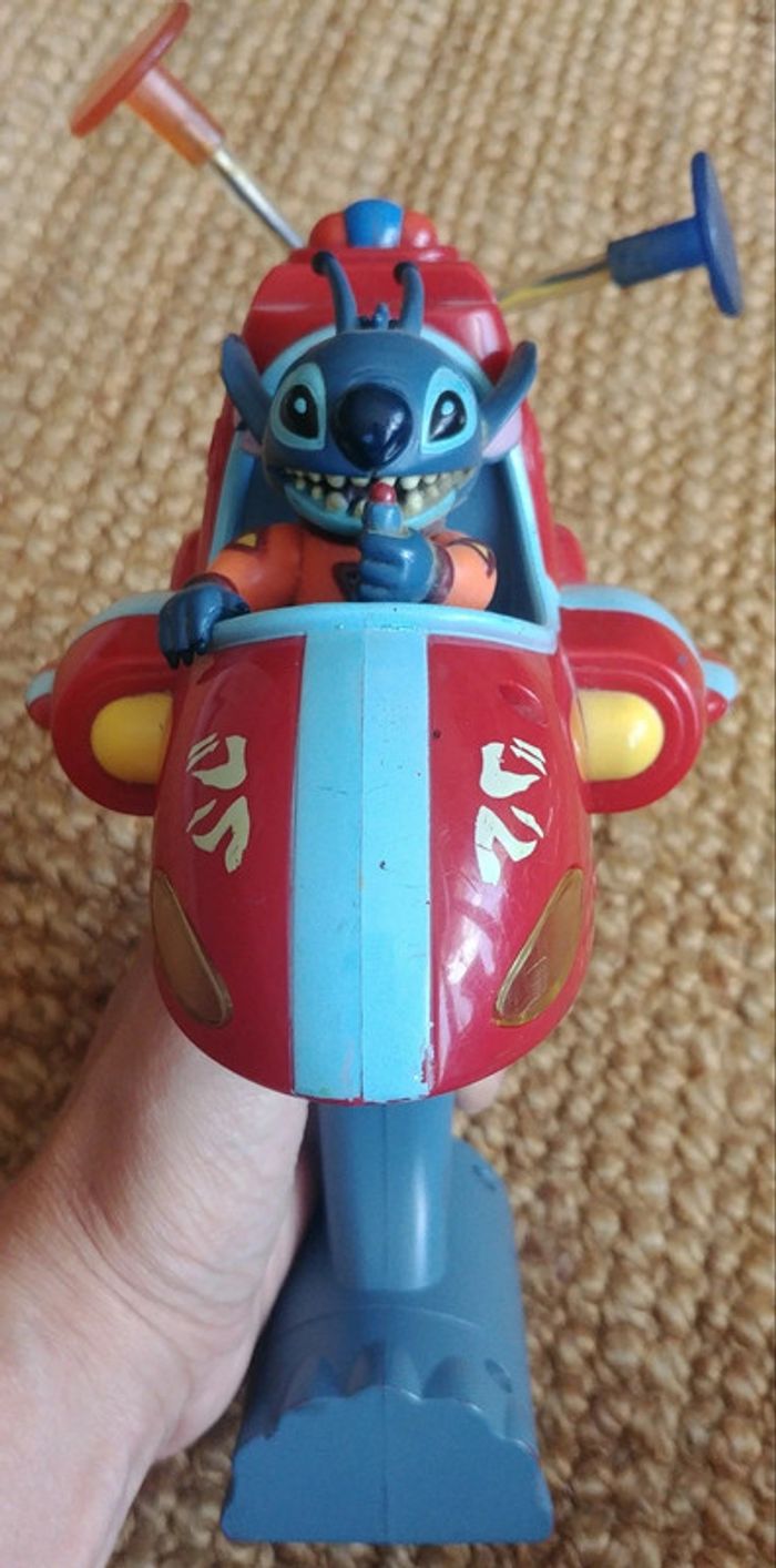 Jouet Disney Lilo and Stitch Space Ship Light up Spinner Disneyland ParisVintage - photo numéro 3