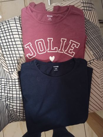 T shirt manches longues taille 12ans marque Kiabi 