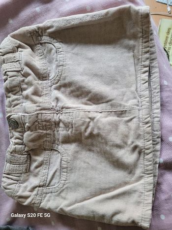 Jupe velours 24/36mois