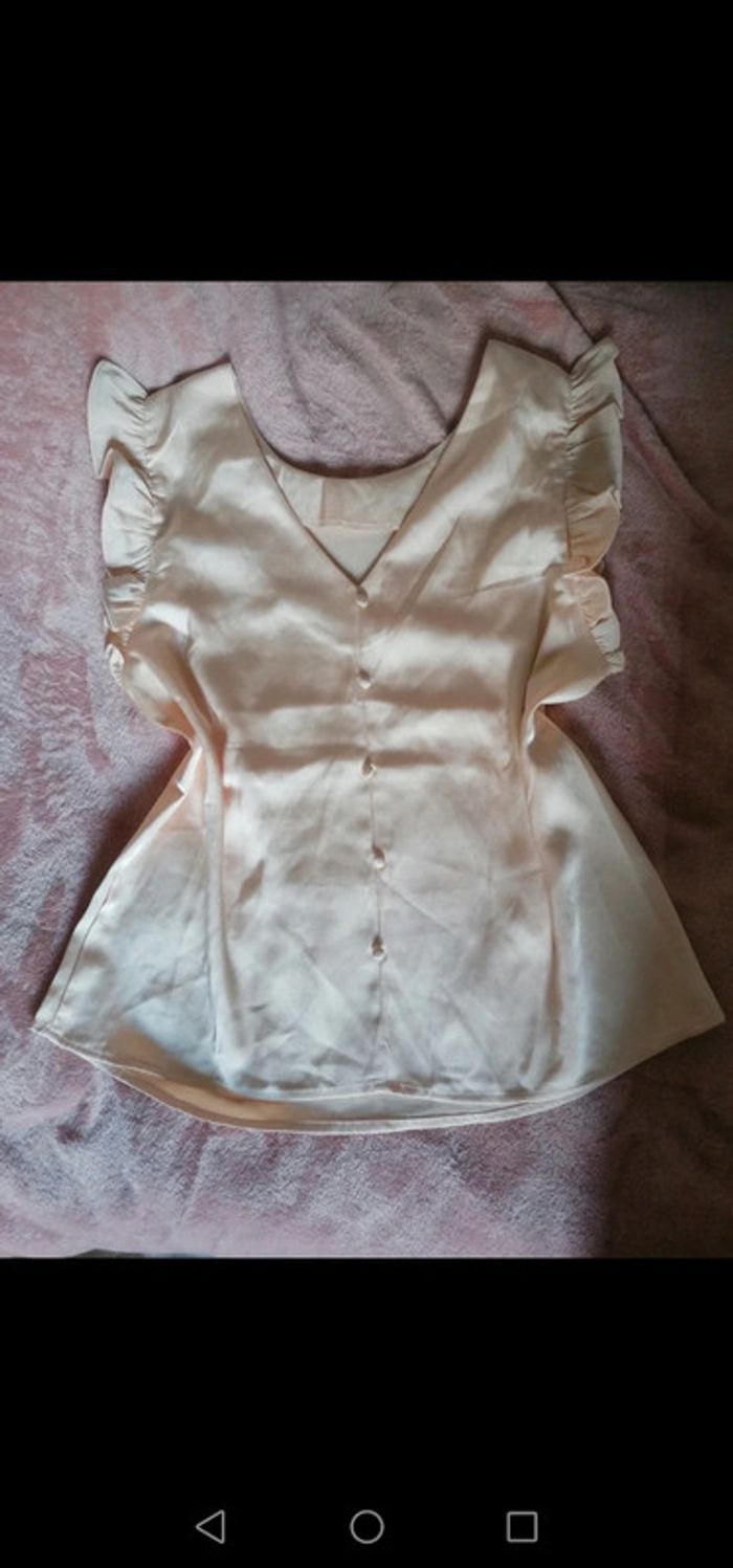 T-shirt coquette satiné vintage