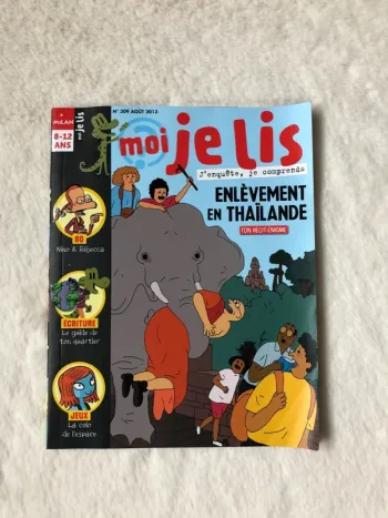 Livre /revue - Moi je lis, j’enquête, je comprends - Enlèvement en Thaïlande - N*309