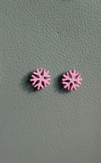 Boucles d'oreilles flocons