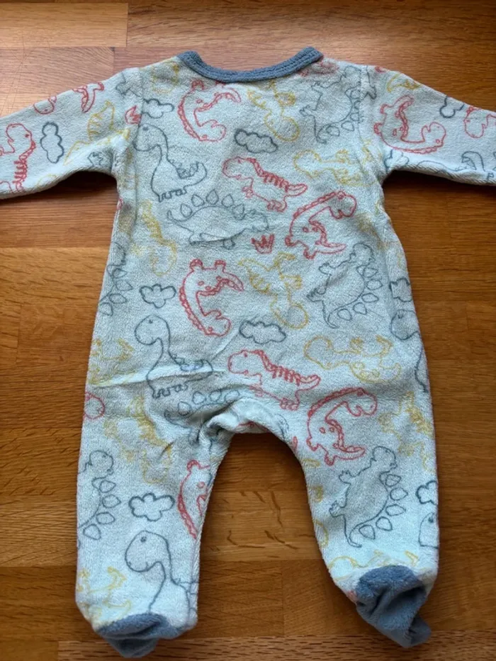 Pyjama velours Kimbaloo naissance garçon - photo numéro 3