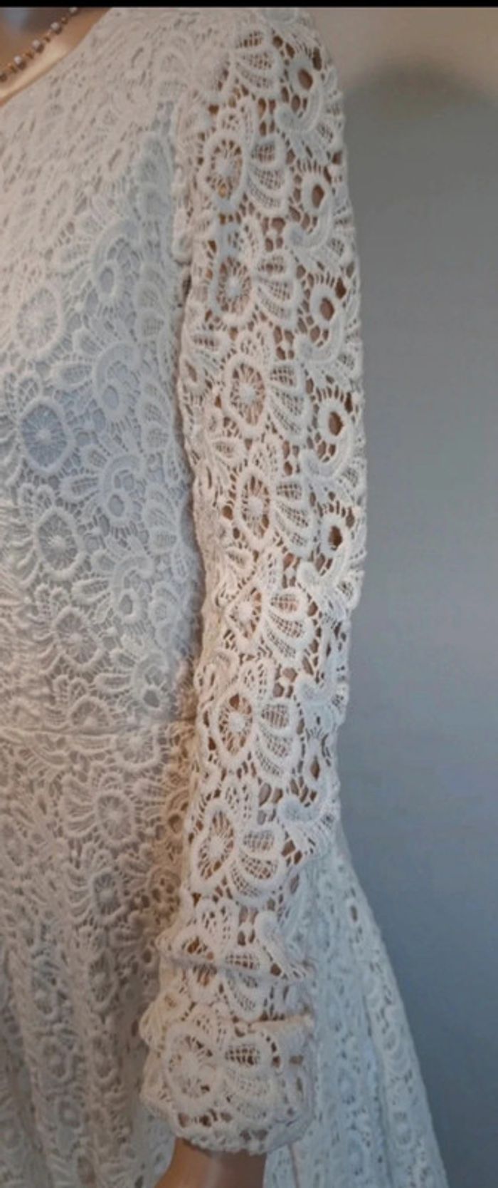 Magnifique robe bohème - chic boutique bohème crème taille M - photo numéro 3