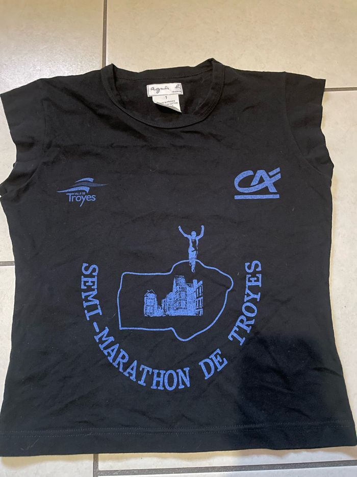 T-shirt agnes b semi marathon troyes